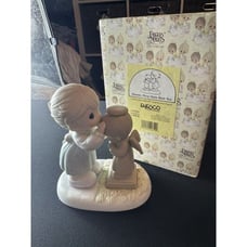 Vtg Precious Moments Heaven Must Have Sent You 1995 Doll Angel 135992 Signed Sam