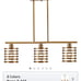 Brushed Brass 3 Pendent Modern Light