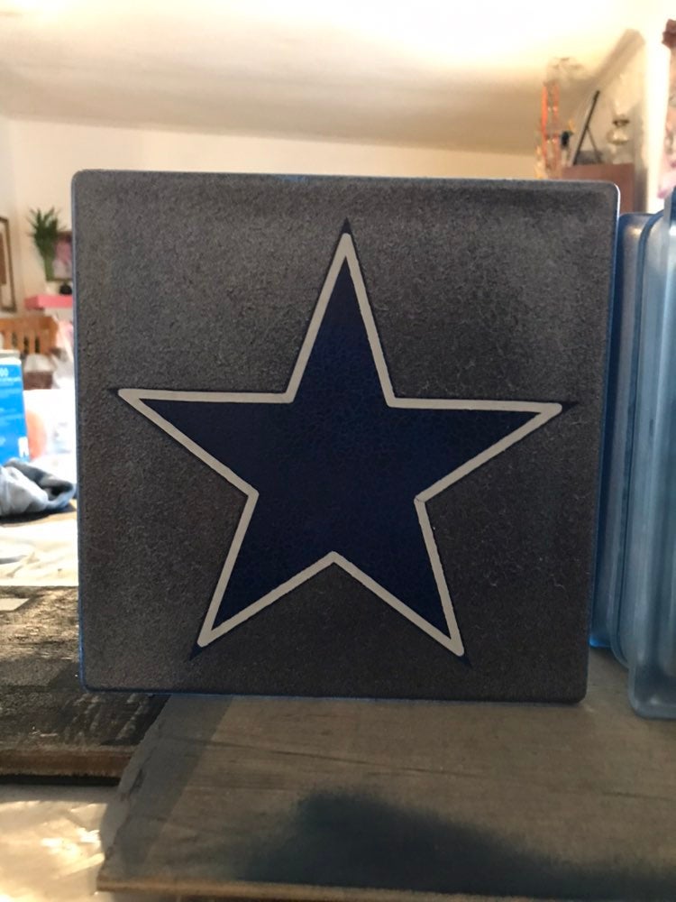Dallas cowboy lighted block