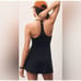 SPIRITUAL GANGSTER x ANTHROPOLOGIE | Black Jet Active Mini Dress | Medium