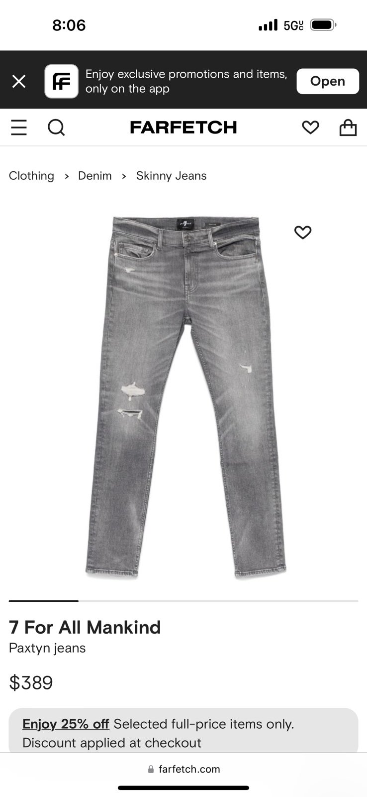 7 for all man kind jeans