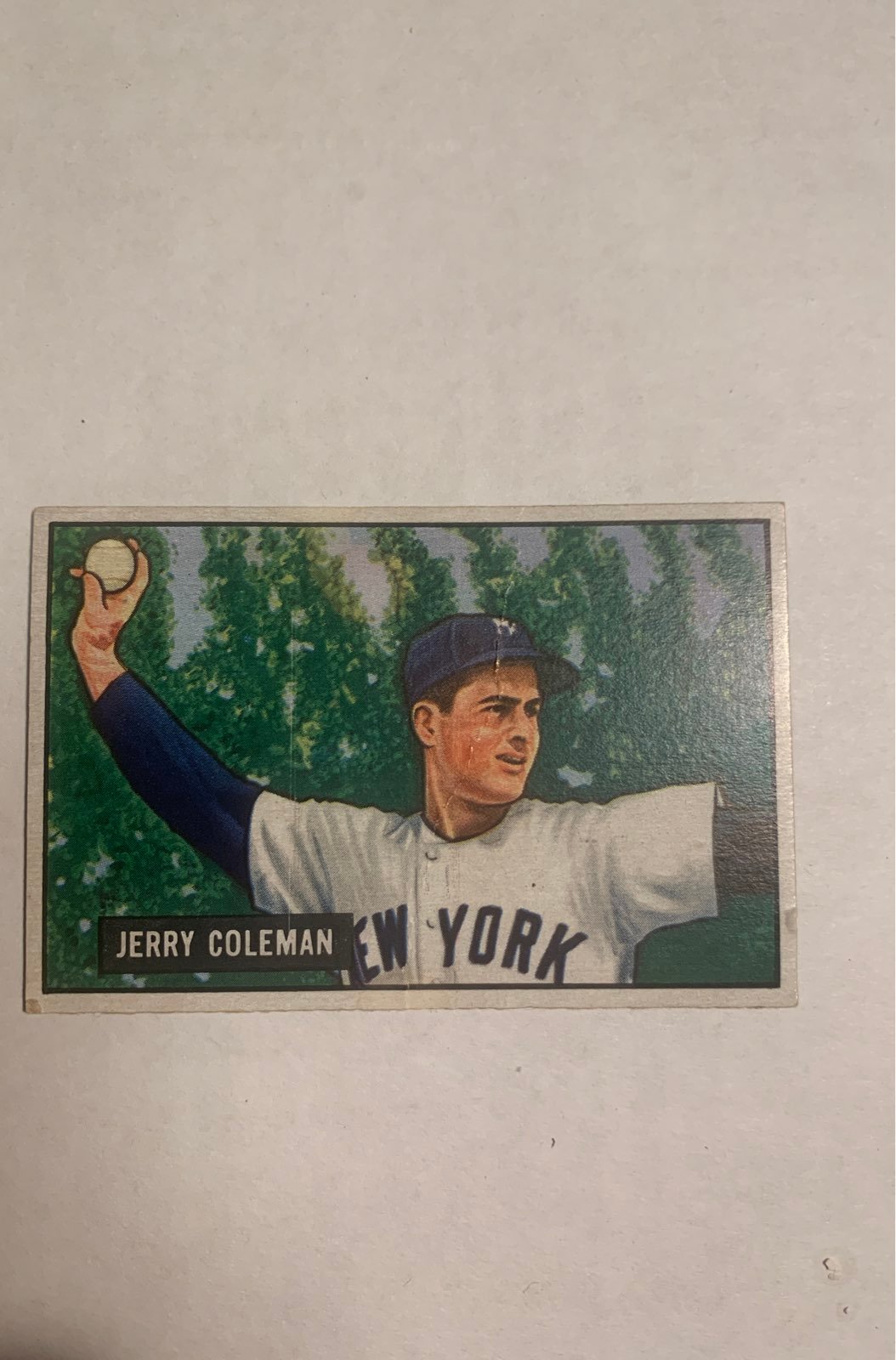 Jerry coleman no.49 in the 1951 series