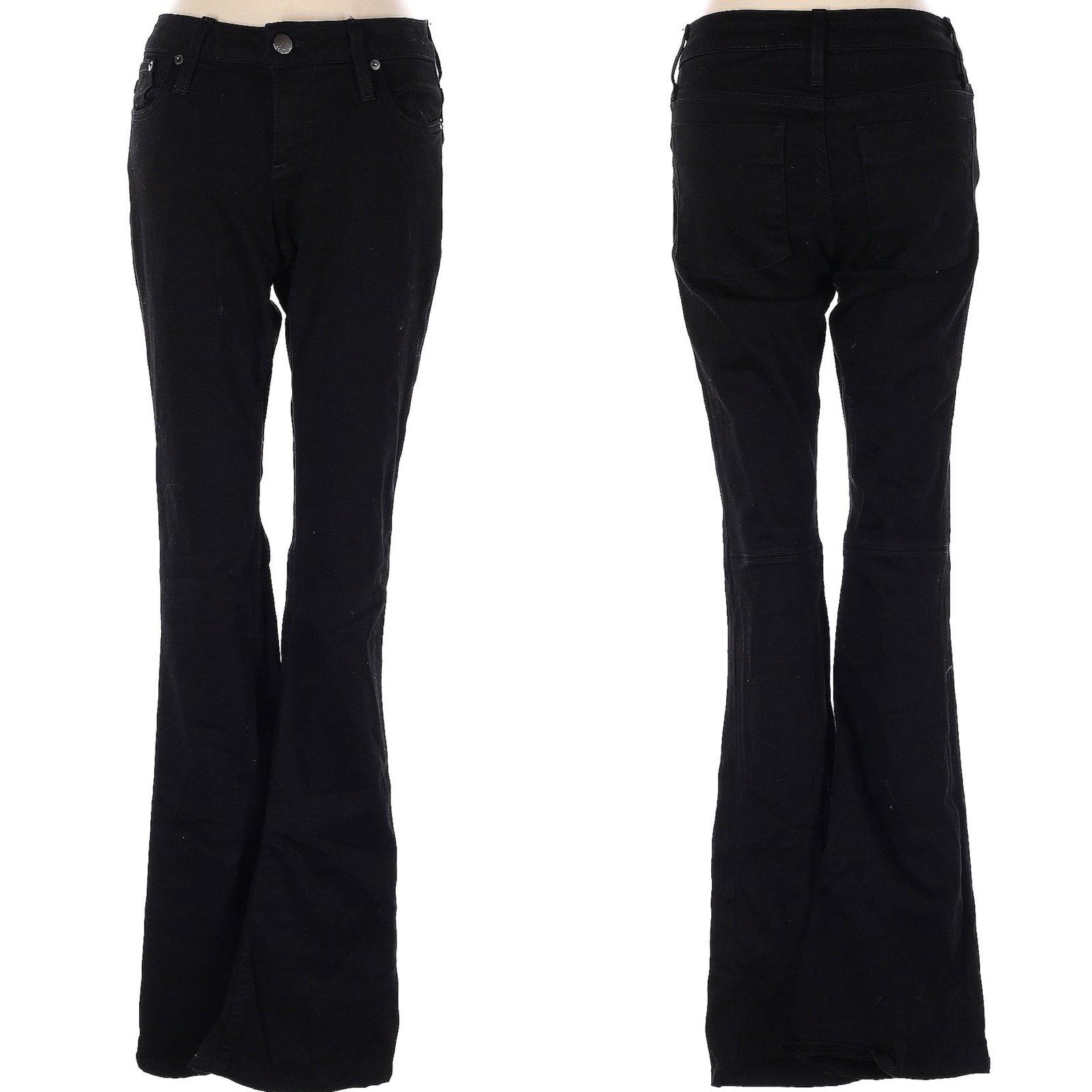 ALICE + OLIVIA Bell bottom black jeans