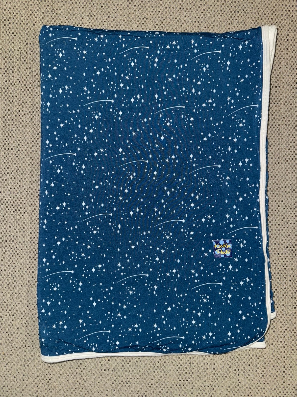 Kickee twilight shooting stars toddler blanket
