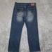 Levis Vintage Blue 529 Low Rise Straight Medium Wash Jeans size 34x32 made in US
