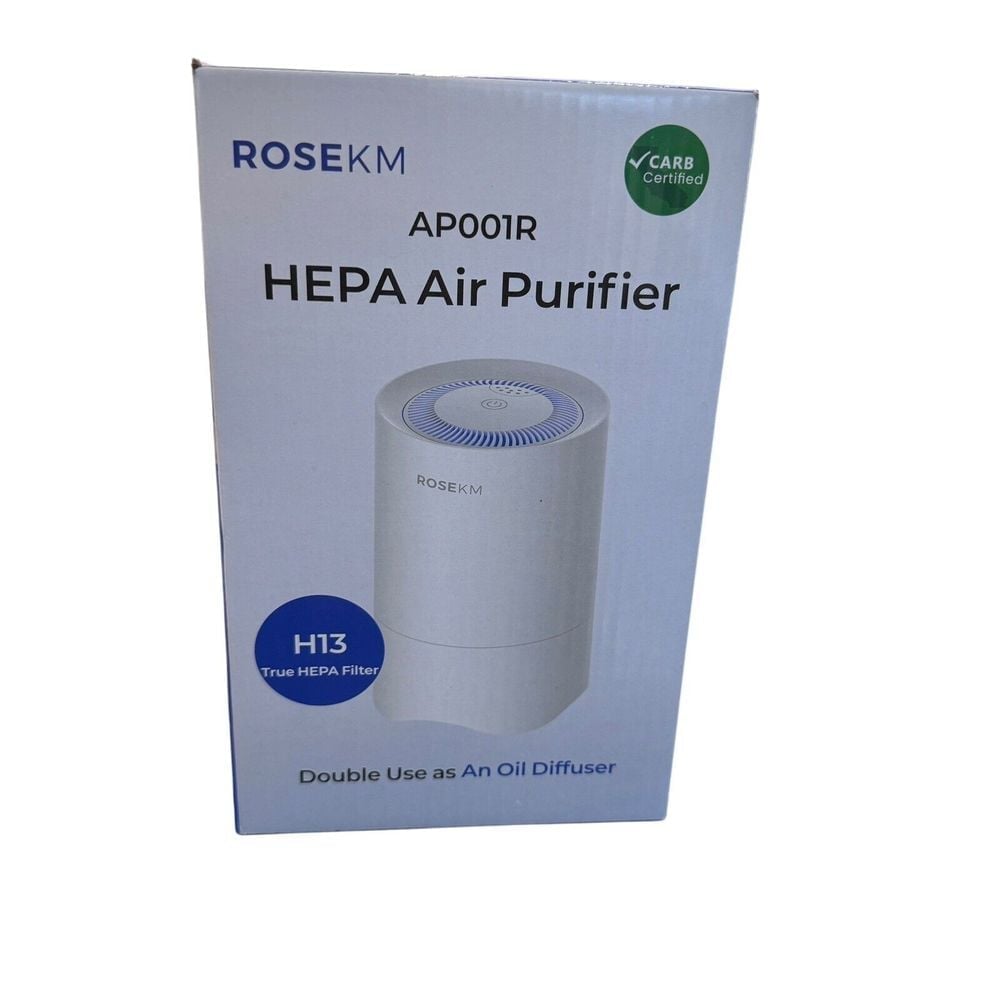 ROSEKM Small Air Purifier for Home Bedroom, Oil Diffuser AP001R