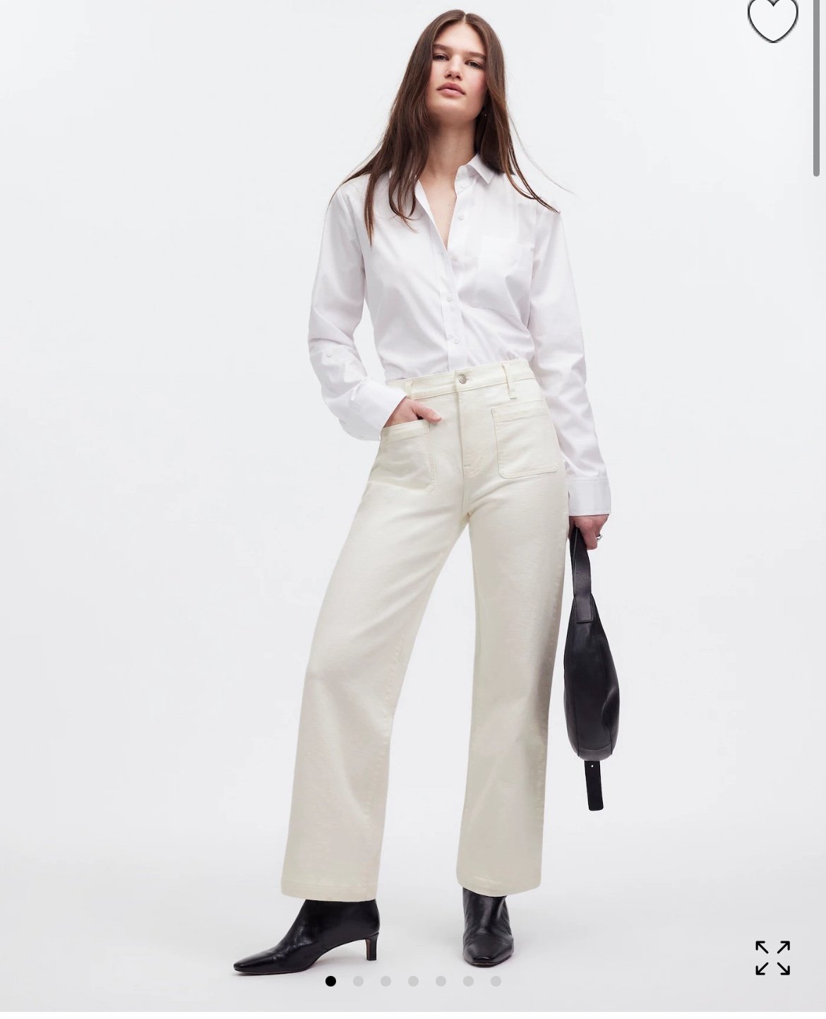 Madewell The Emmett Wide-Leg Full Length Jean: Patch Pocket Edition Size 32 NWT