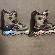K2 Cadence SL-M Exo Tech Soft Boot Inline Skates Black Mens Sz 8.5 Black&Grey