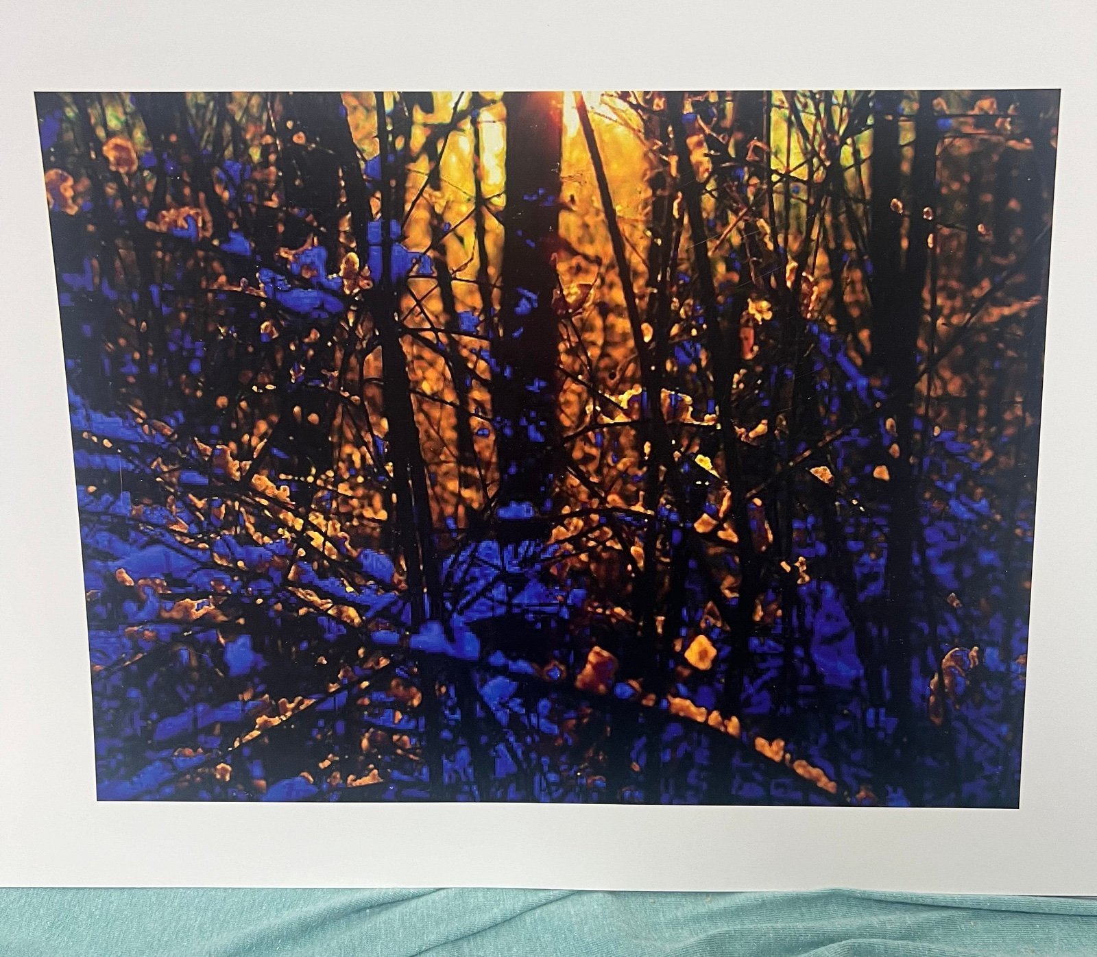 Photograph of sun scene in the snow