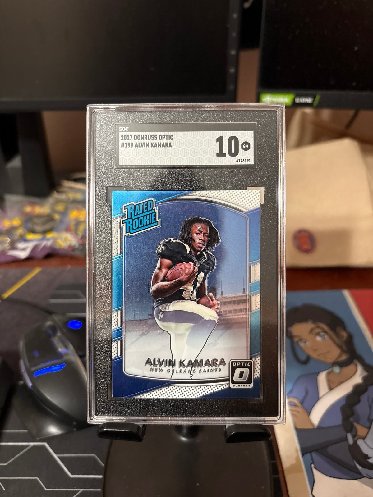Alvin Kamara Rated Rookie optic SGC