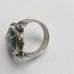 Navajo Silver Tortoise Ring With Green Malachite Stone For Women Size 7