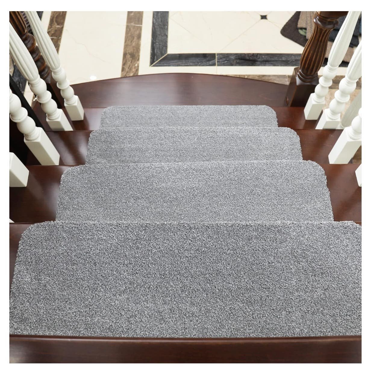 Stair Rugs for Kids and Dogs,Non-Slip Carpet Mat 28inX9in Indoor Stair