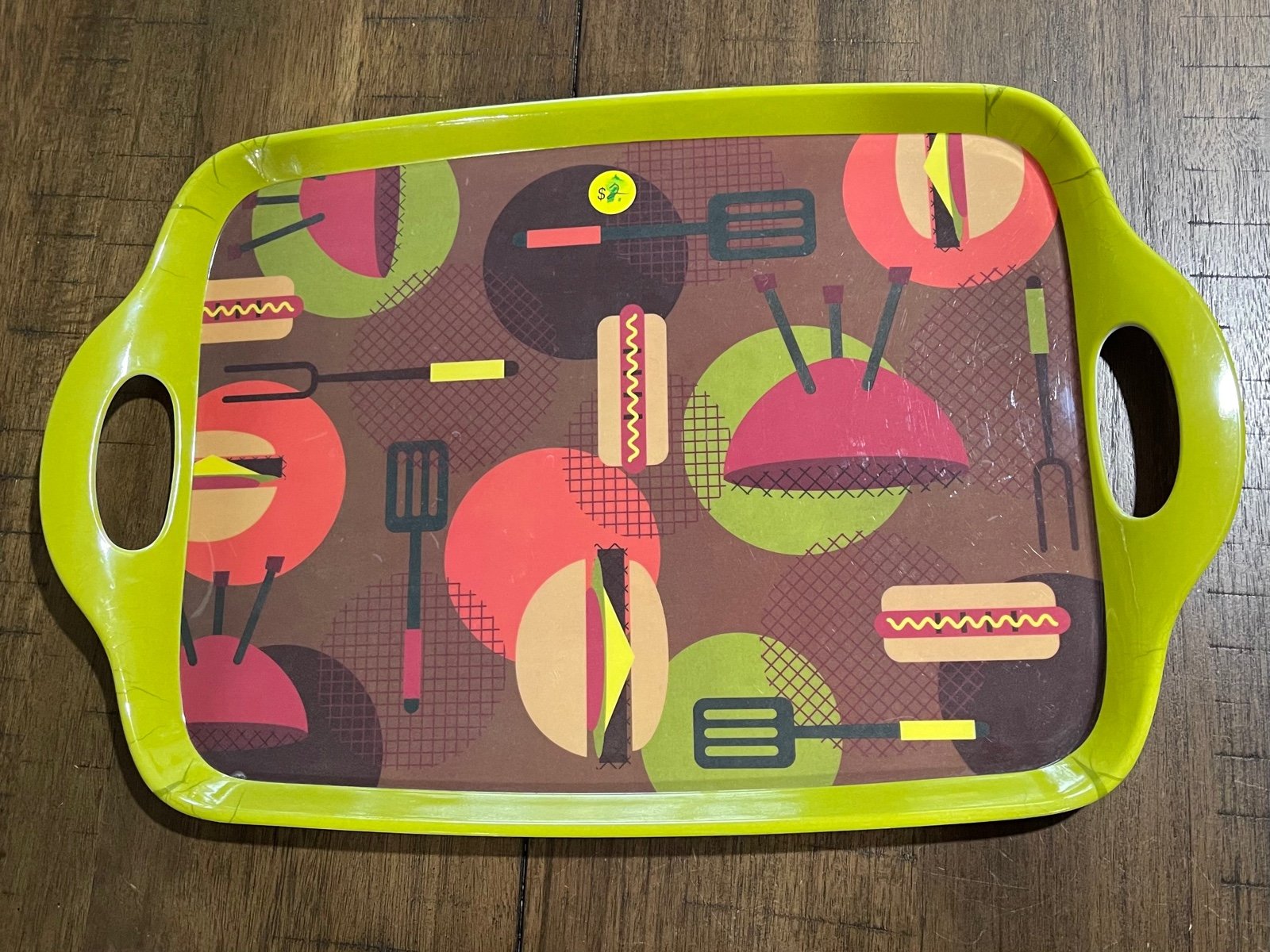 Vintage Michael’s Melamine Serving Tray, Summer BBQ Theme EUC RARE! VHTF!