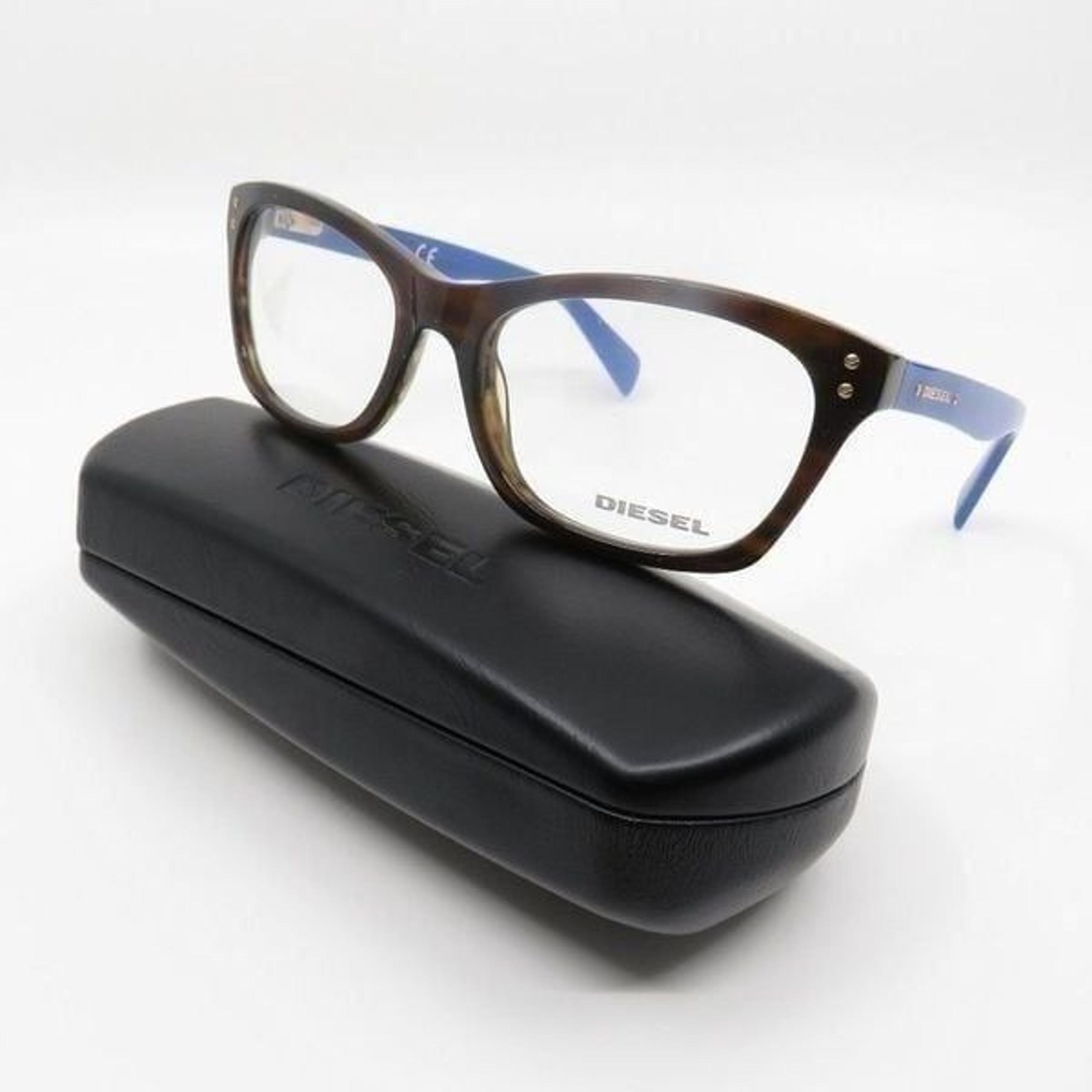 Diesel  New DL5073 53050 Dark Brown Acetate Butterfly Eyeglasses