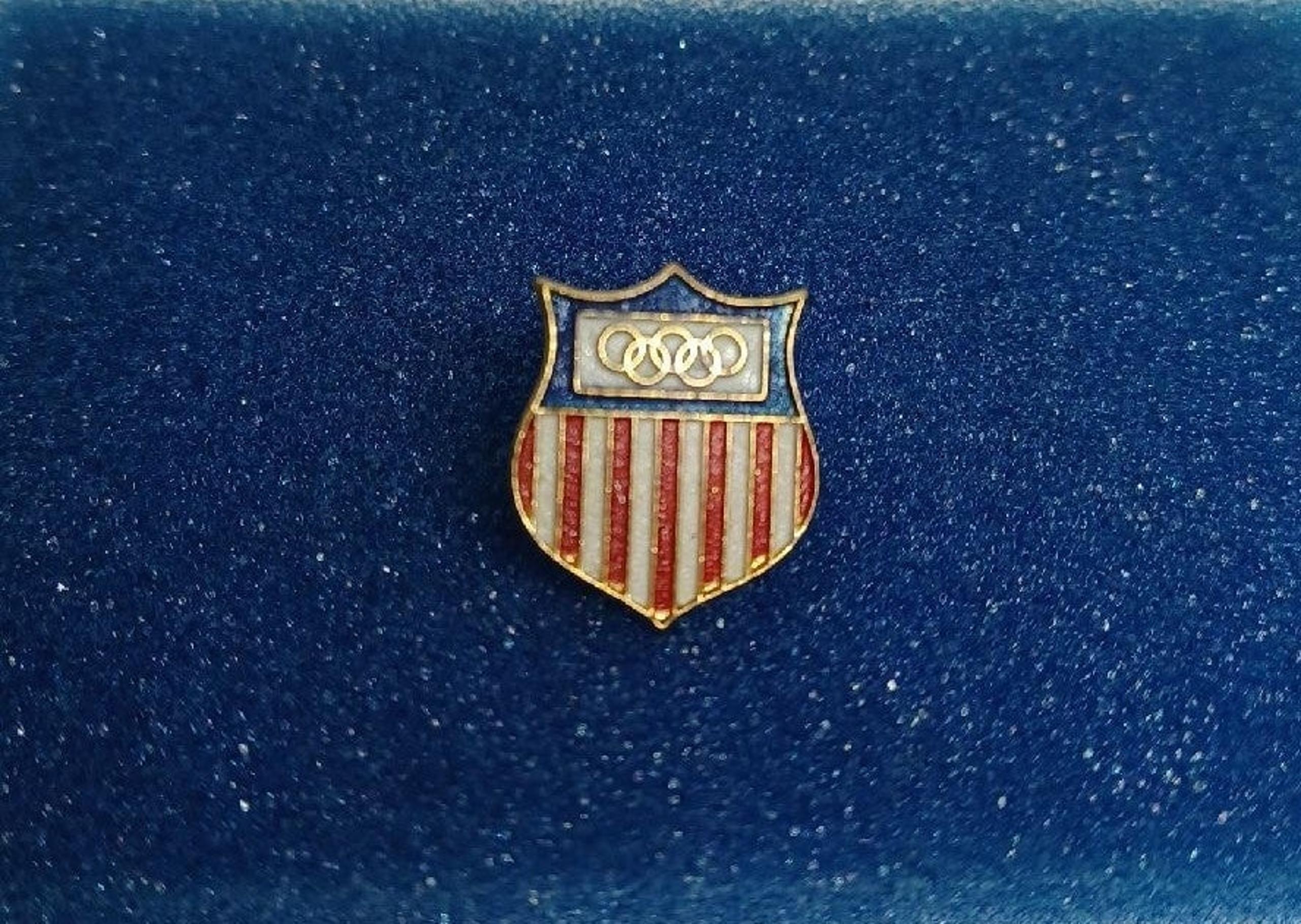 Vintage American 1960 Rome Olympic Lapel Pin