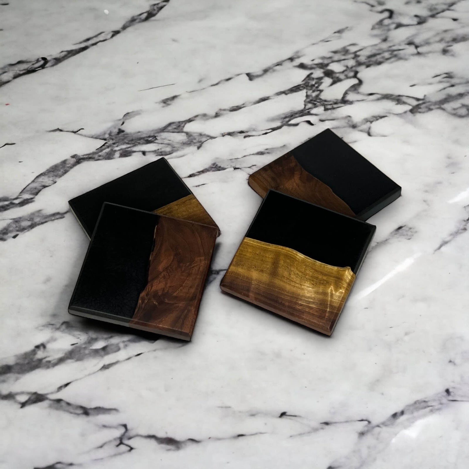 Walnut & Epoxy Resin Coasters