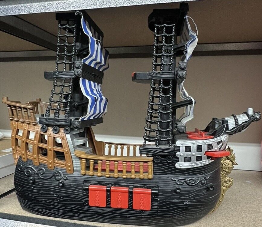 Fisher Price Toy Pirate Ship 2006 Imaginex Mattel Adventures Ship Only Retired