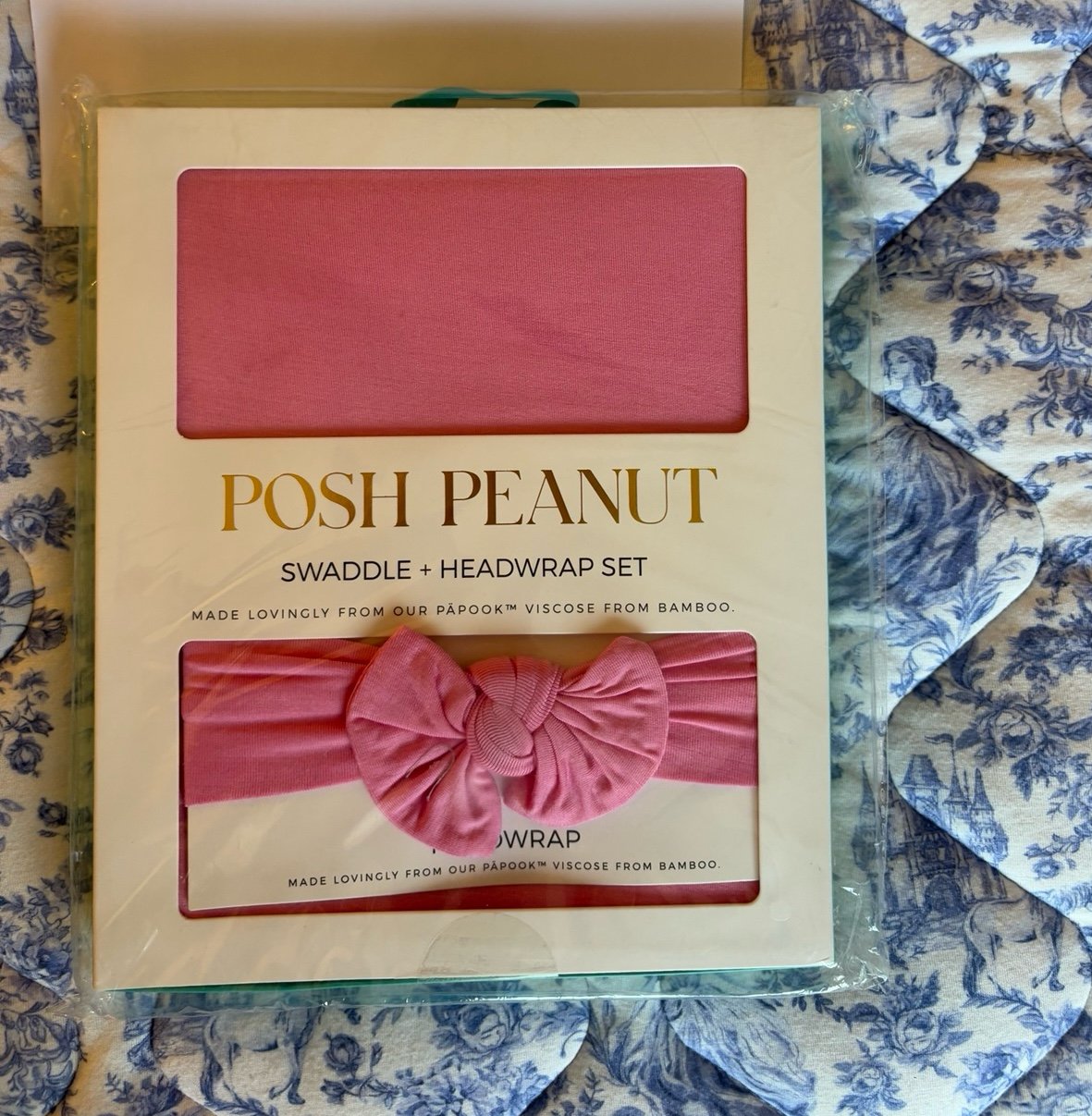 NWT posh peanut pink lemonade swaddle set