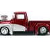 1956 Ford F-100 Pickup Truck Red Metallic with Silver Accents and Jada Gas Pump