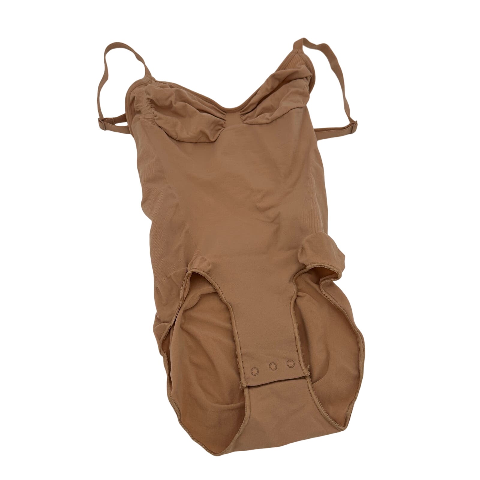 Skims Seamless Sculpt Brief Brown Sleeveless Bodysuit Size Small