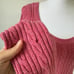 Vintage Pink Hollister Co Cable Knit Babydoll Sweater