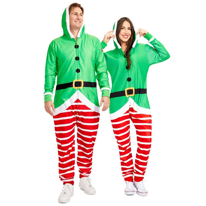 NWT Tipsy Elves Christmas Onesie Adults - Comfy Holiday Jumpsuits Medium
