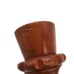 Pair of Vintage MCM Tiki Bar Wooden 6.5 Candlestick Holders