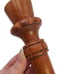 Pair of Vintage MCM Tiki Bar Wooden 6.5 Candlestick Holders
