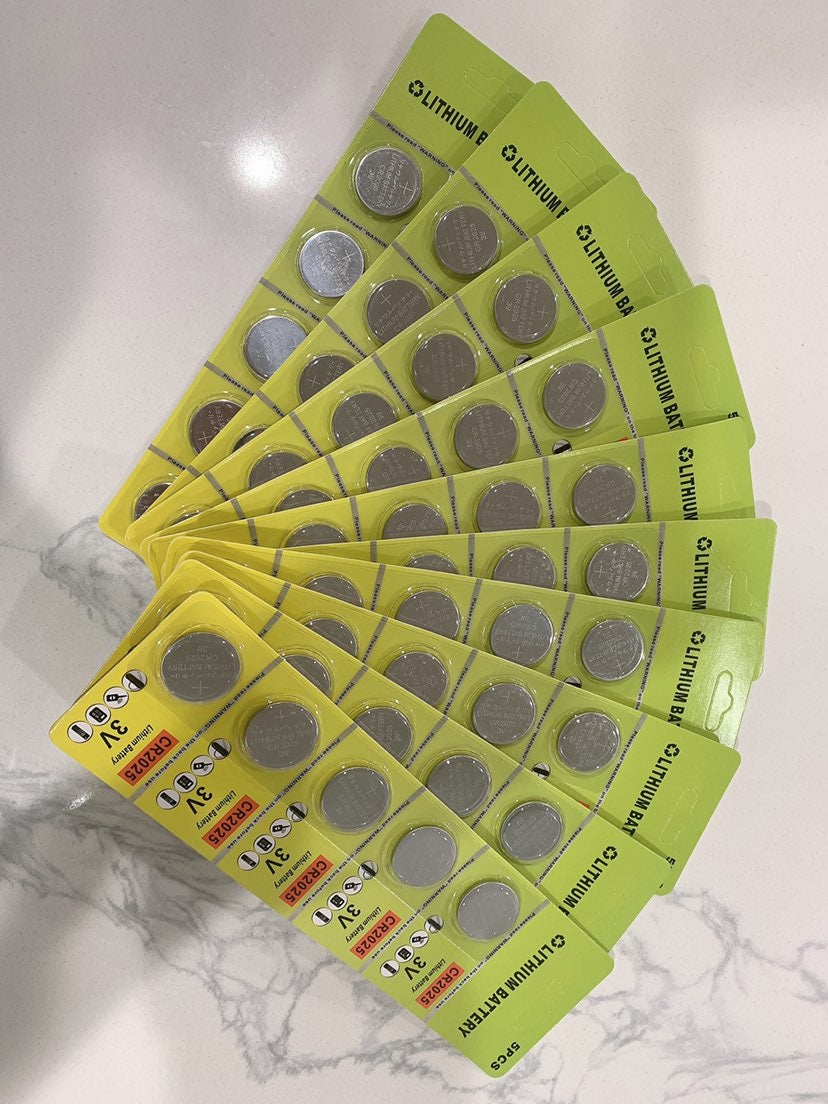 50 Pieces Coin Cell Battery CR2025 3V ---wholesale