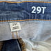 J Crew Women Slim Demi Boot Jeans Size 29T Blue Frayed Hem High Rise Stretch