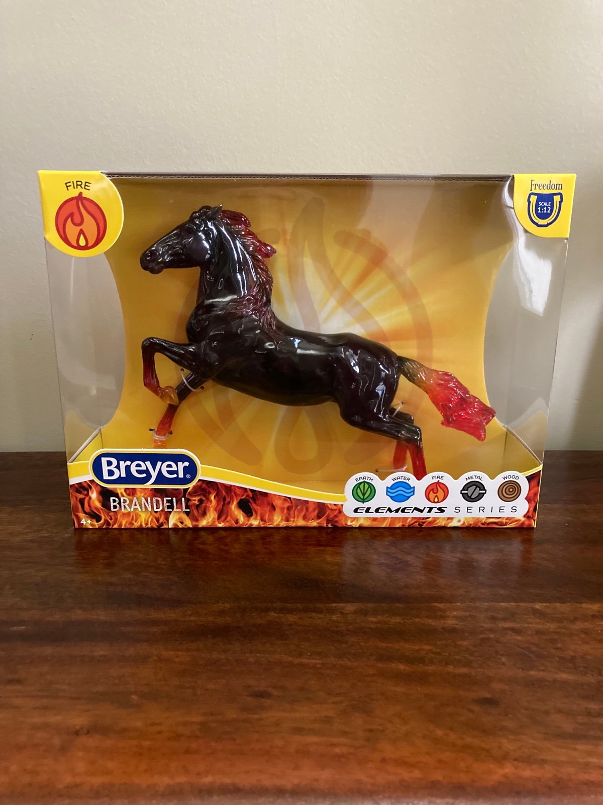Breyer Brandell. Fire. Elements Series. Chase Piece. Classic Size