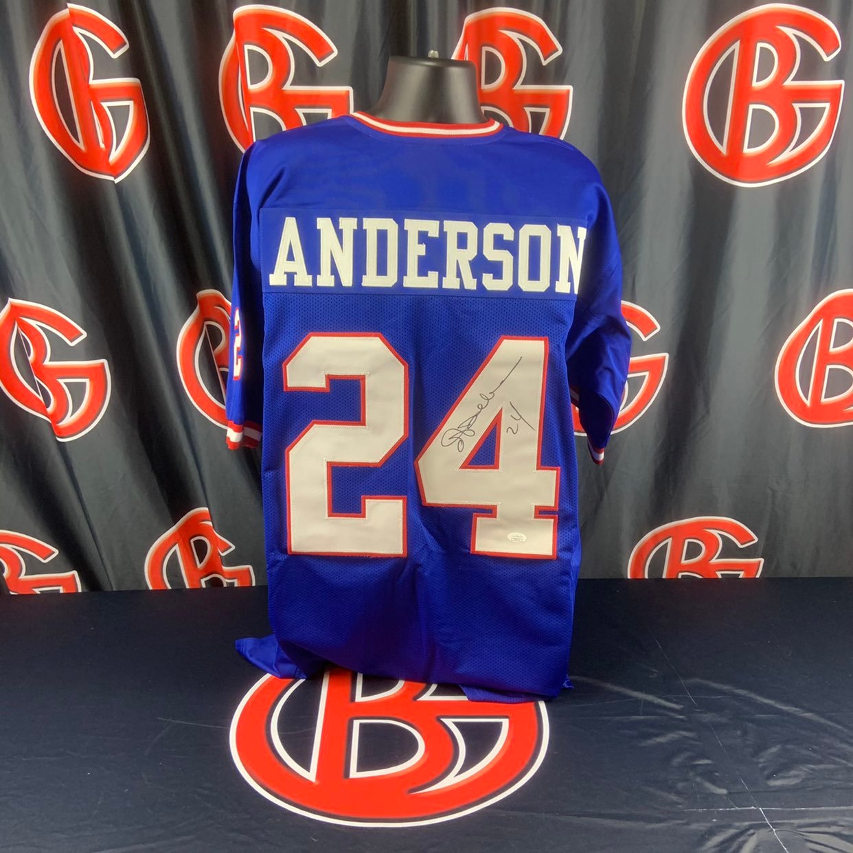 OJ Anderson NY Giants Blue Jersey