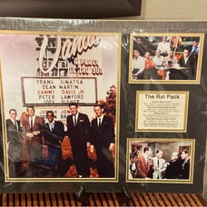 Rat Pack Photo Collage in Custom Mat