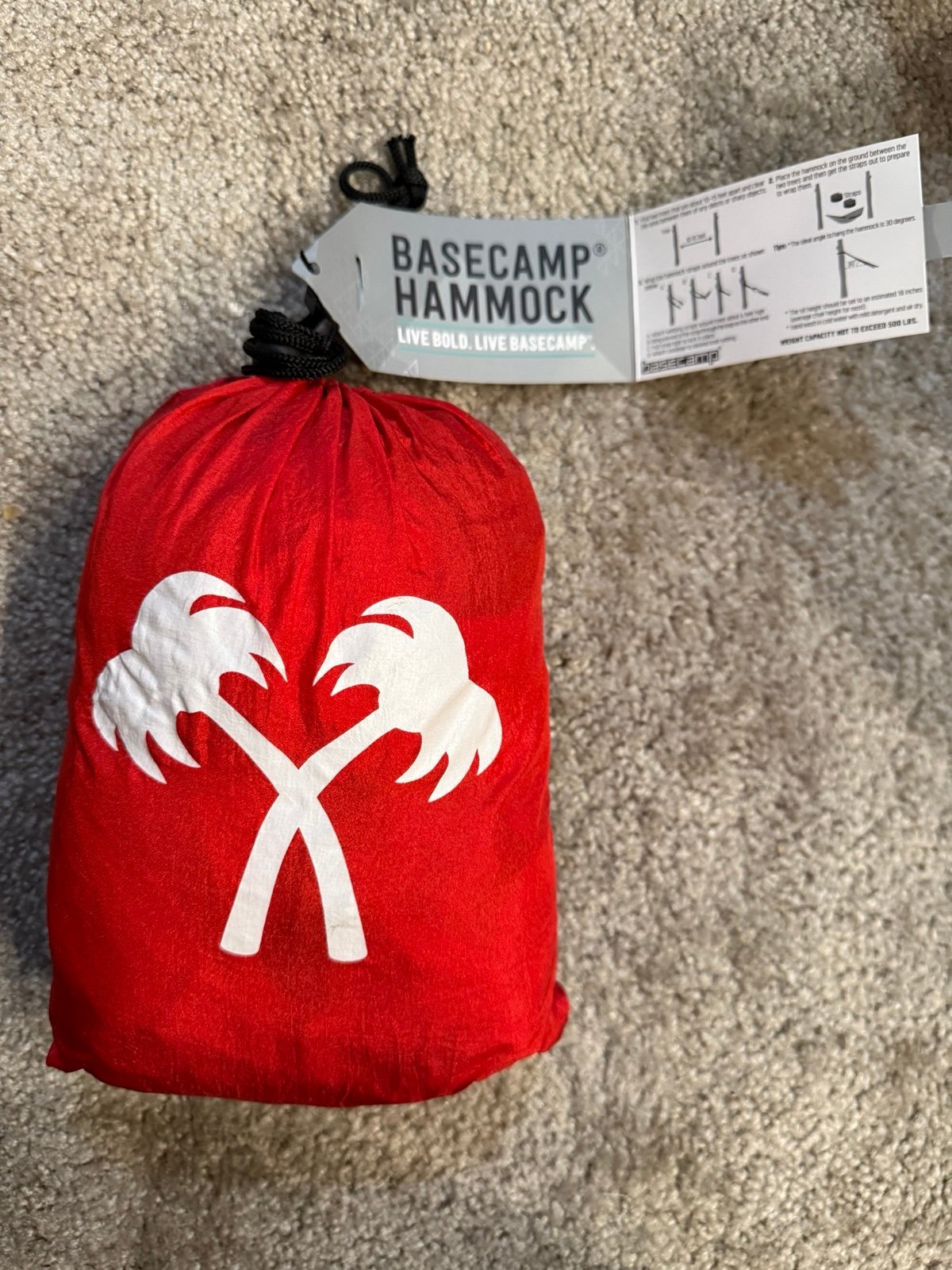 In n Out burger limited edition gift merch red basecamp hammock camping