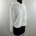 Standard JAMES PERSE White Hoodie Cotton Long Sleeves Pullover Pockets Size 0