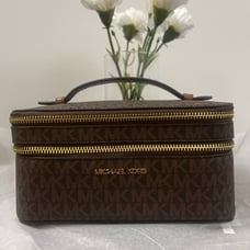 NWT MICHAEL KORS JET SET TRAVEL Large Double Zip Travel Case