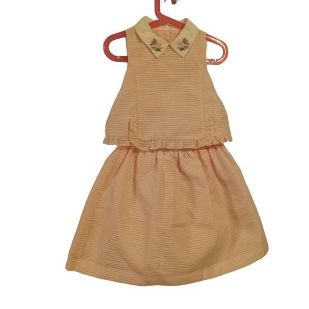 Janie and Jack Girl's Two Piece Floral Dress in Pink