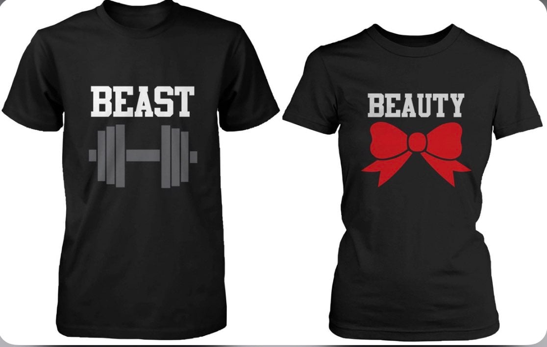 Beauty and beast shirts