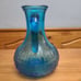 Vintage Blue Rossini Italian Empoli Art Glass Pitcher approx 9 tall, beautiful