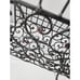 Vintage Black Wrought Iron Magazine Rack Record Album Books Holder Vintage 80s