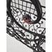 Vintage Black Wrought Iron Magazine Rack Record Album Books Holder Vintage 80s