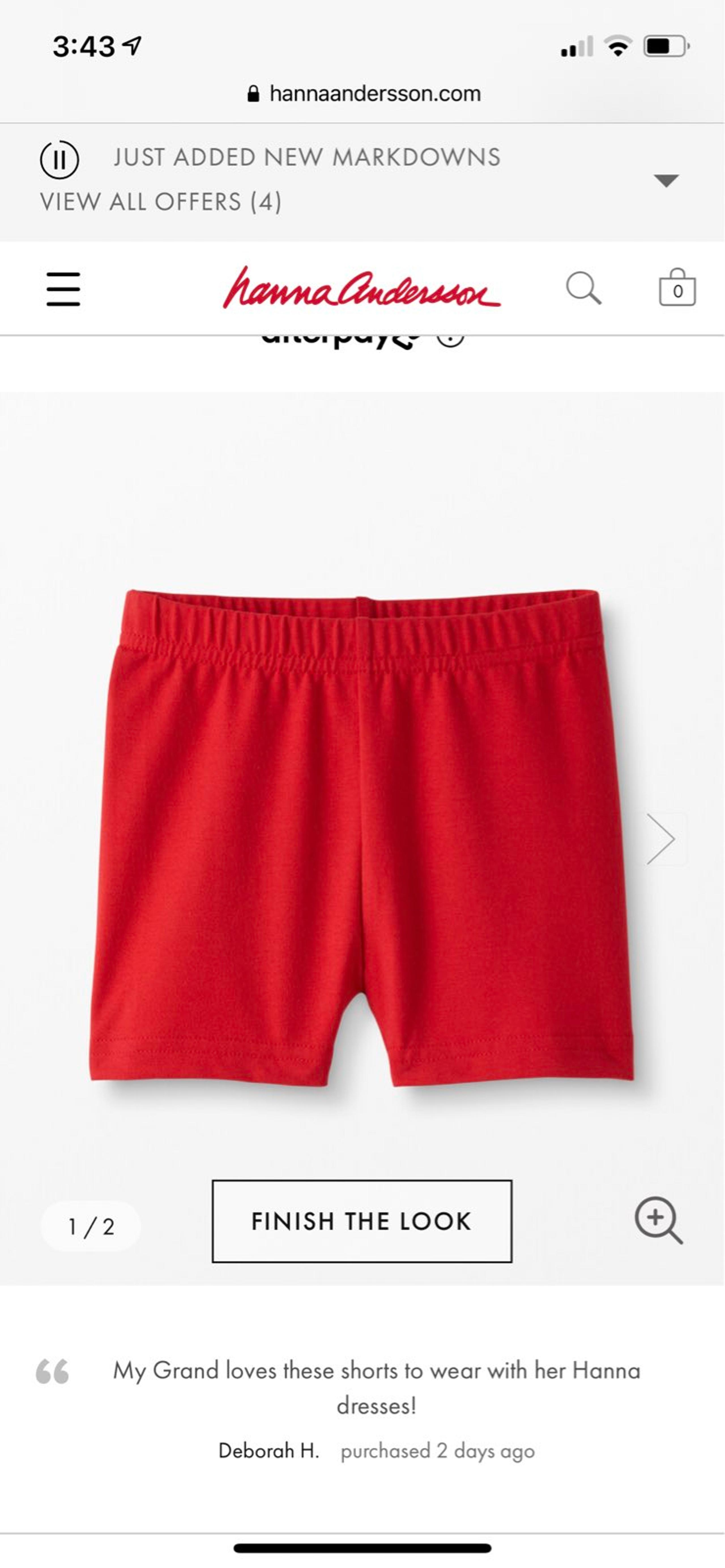 Hanna Andersson shorts