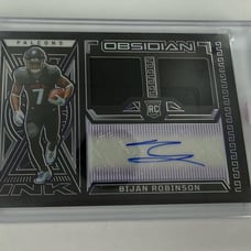 2023 Panini Obsidian Bijan Robinson Rookie Ink RPA 3/75 purple Etch Sealed