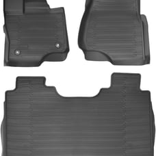 Floor Mats Floor Liners Fits Ford F150 2021 Double Row No Storage Box in The Rea