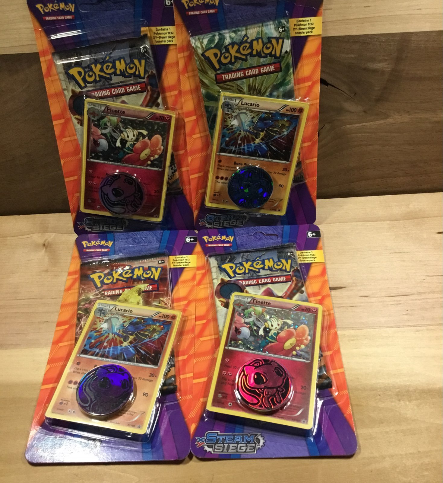 2016 new sealed pokemon xy steam siege booster blister pack halo rare