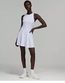 lululemon court crush tennis dress in pastel blue size 10