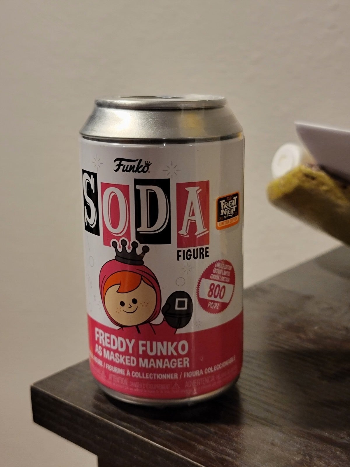 Fright Night Masked manager soda sealed!