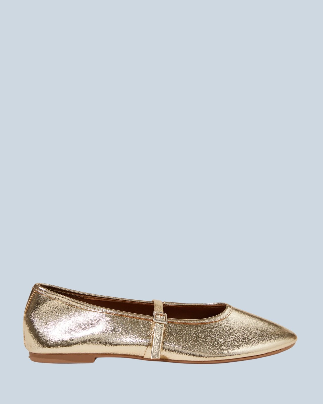 Cotton On ! New ! Sale ! Amy Fine Mary Jane Ballet ,gold textured size 7