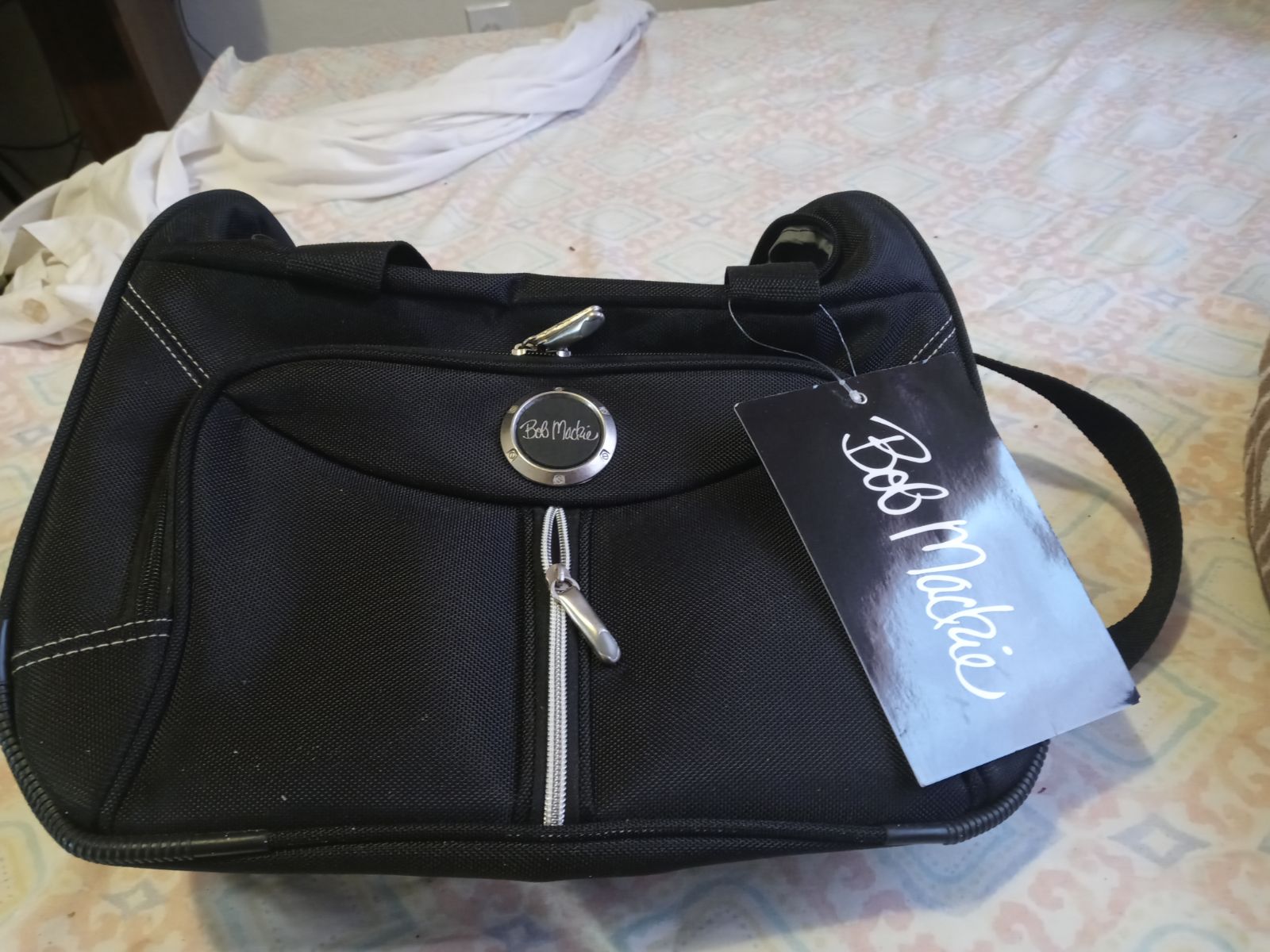 Black Bob Mackie shoulder sling bag