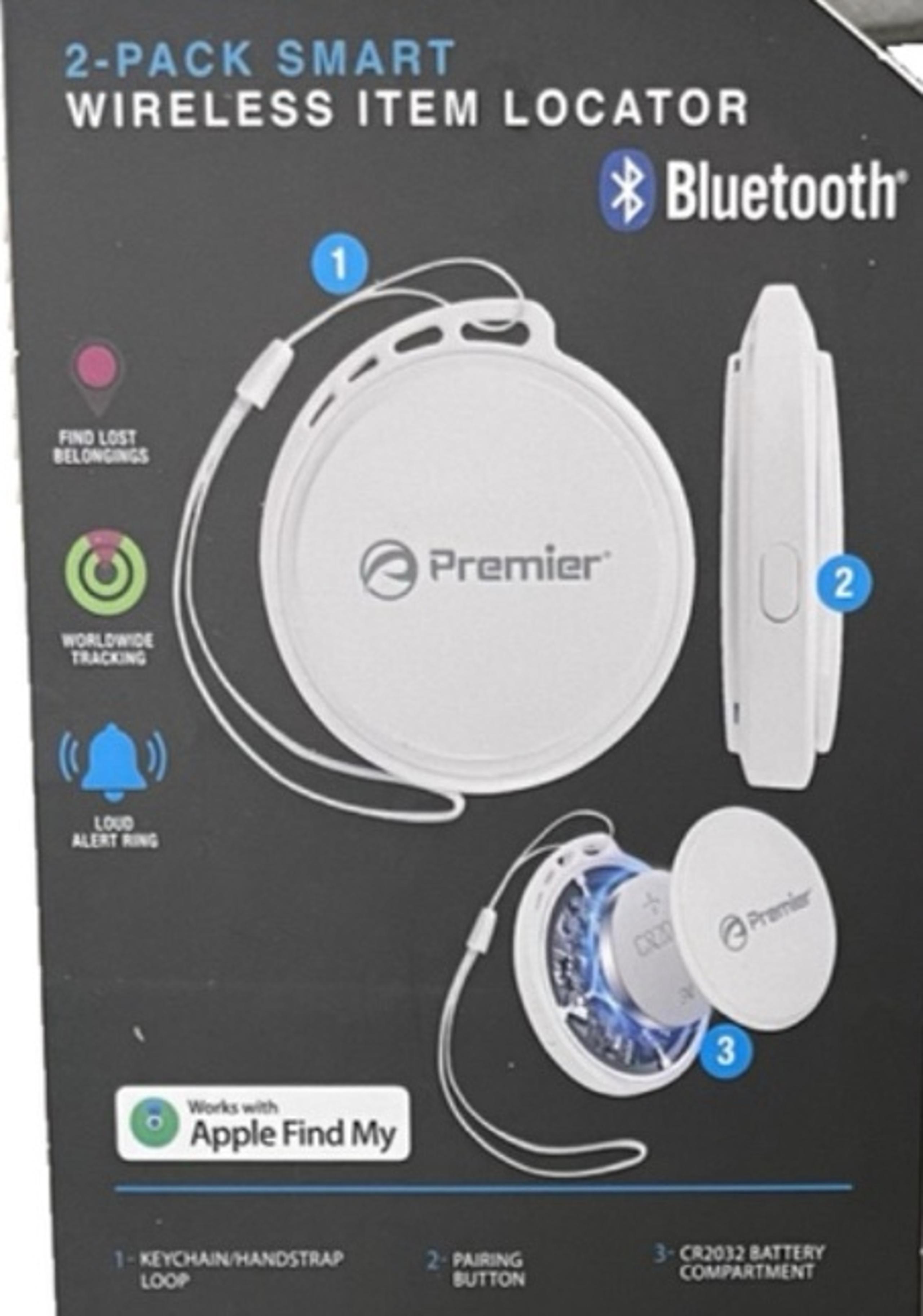 Premier 2pack Smart Bluetooth Wireless Item Locater